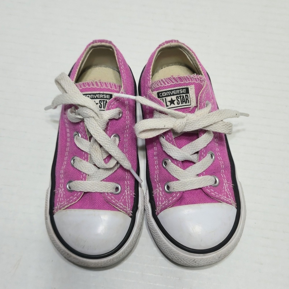 Converse Chuck Taylor All Star Low Pink Toddler Shoes Sz 8 Infant Sneaker